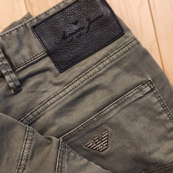 ARMANI Jeans ITALY Pants Khaki Fit sz M-6 Cotton Blend - Saks Fifth Ave purchase - Picture 3 of 16
